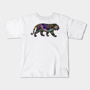 Indian Tiger rainbow colours design Kids T-Shirt